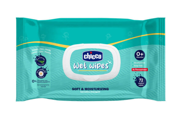 Chicco Wet Wipes 72 Wipes